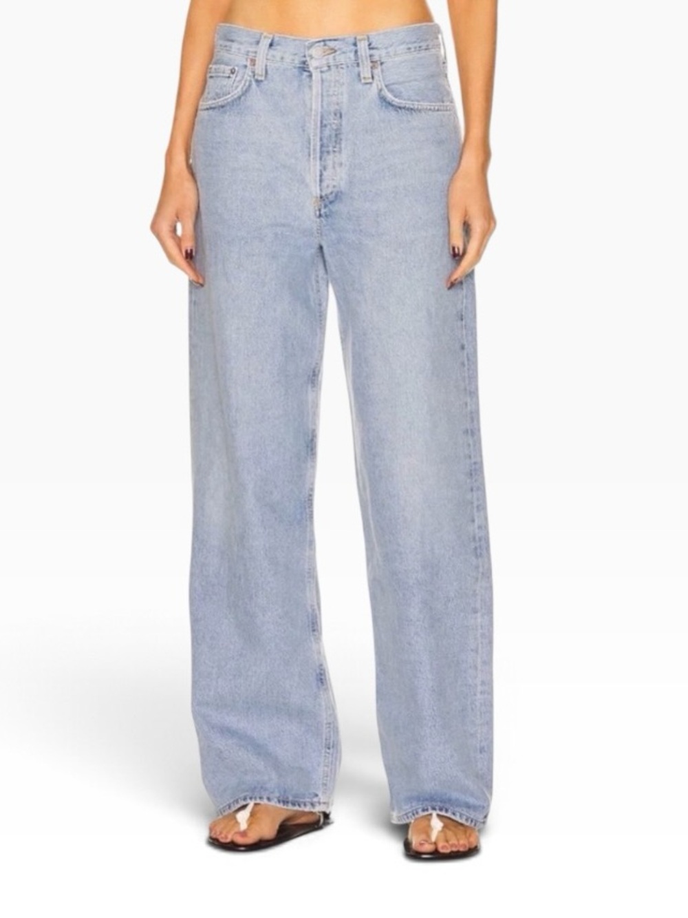 AGOLDE Low Slung Baggy Void Light Wash Size 24